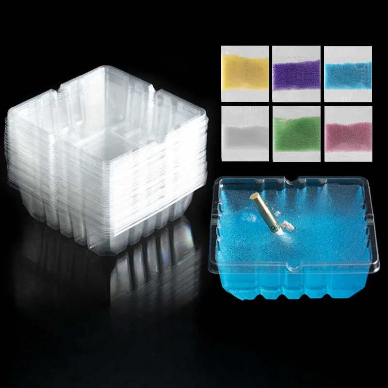 25pcs disposable ashtray Prevent ash and remove odor water soluble film smoke sand ointment vehicle mounted office household portable ashtray