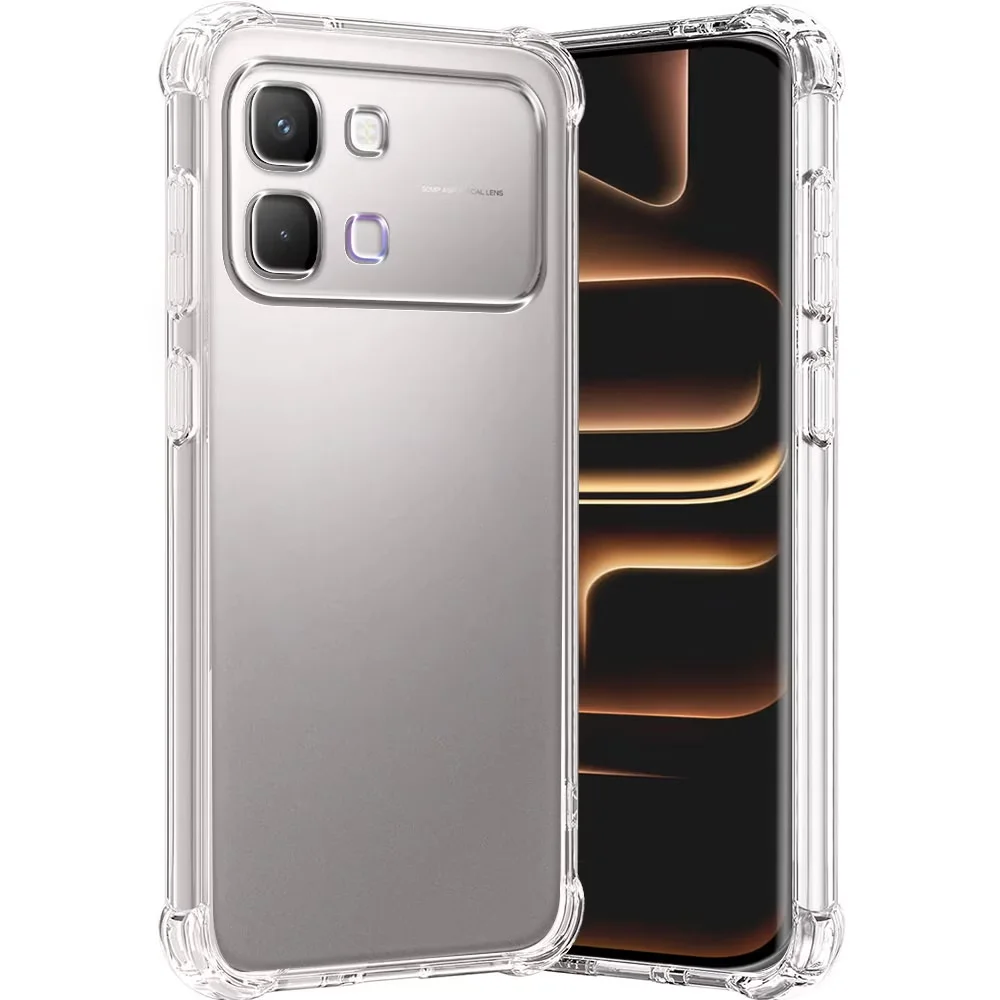 Shockproof Silicone Phone Case - Thick Clear Protective Cover