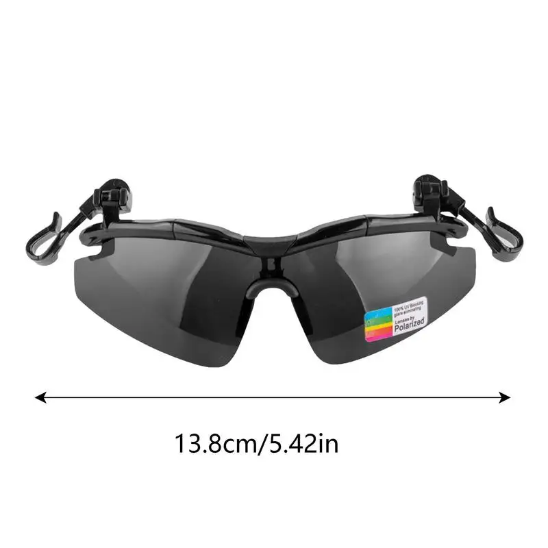 Adjustable Tac Outdoor Polarized Fishing Glasses Hat Visors Sport Clips Hat Clip On Sunglasses For Biking Hiking Golf Eyewear