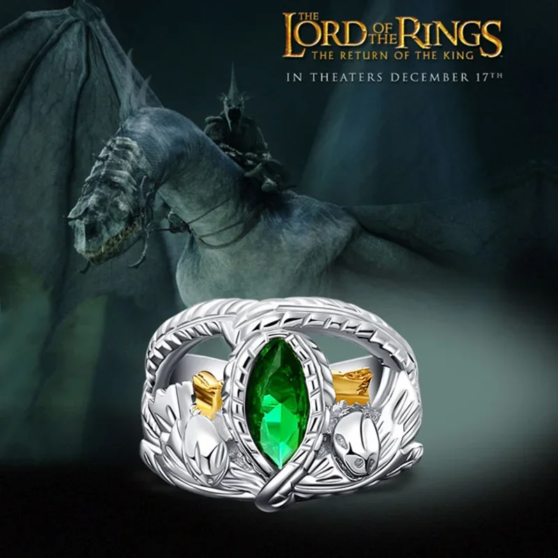 Real 925 Sterling Silver Aragorn Rings of Barahir LOTR Wedding Ring For Men Movie Fan Jewelry silver ring wedding rings silver rings