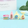 4Pcs/Set 1:12 Dollhouse Miniature Cleaning Set Laundry Detergent Soap Household Washing Kit Pretend Play Doll House Accessories 3