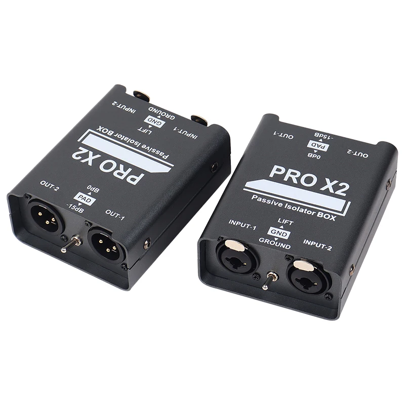 New 2-Way Audio Isolator, Audio Current Eliminator, XLR 6.5, Permalloy Isolator, Mixer Live Broadcast