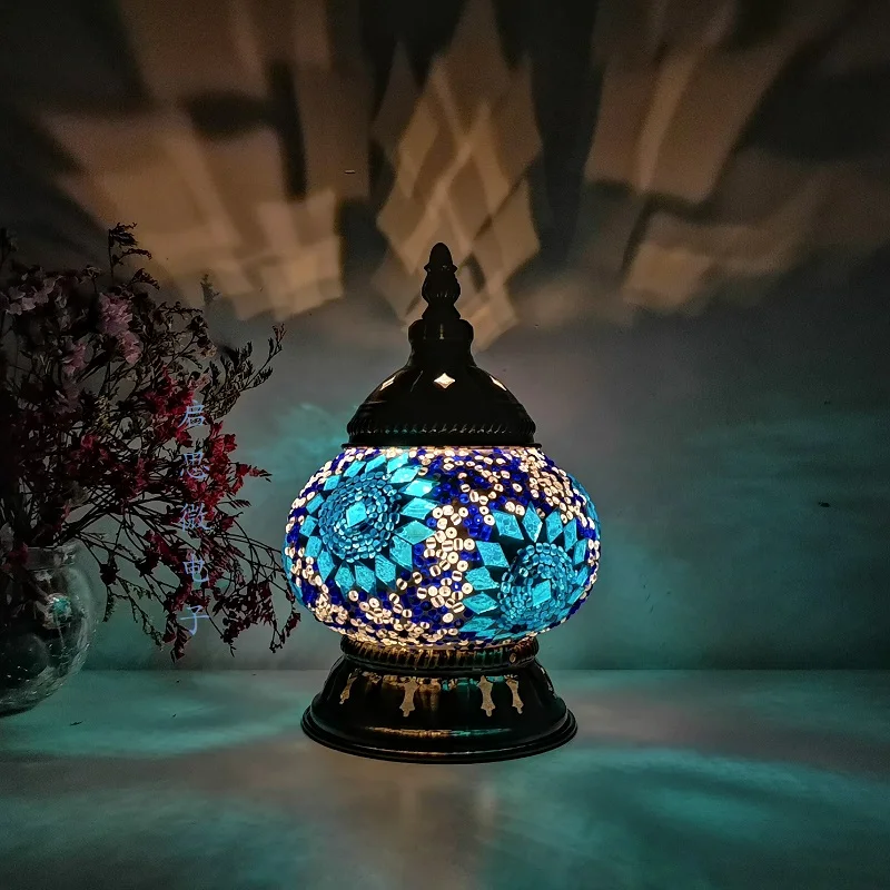 DIY Turkish Mosaic Night Light Material Package Handmade Table Lamp Lovers Child Birthday Gift Lampara De Noche Dormitorio 2