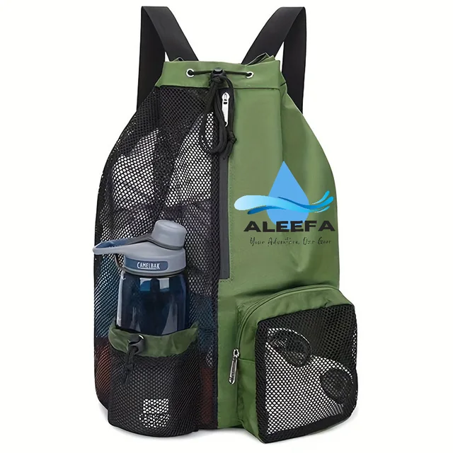 45L Swim Mesh Backpack with Wet Pocket - Leakproof Zip, Fast Dry Ideal for Swimming/Beach/Camping/Gym, Separate Dry&Wet 4