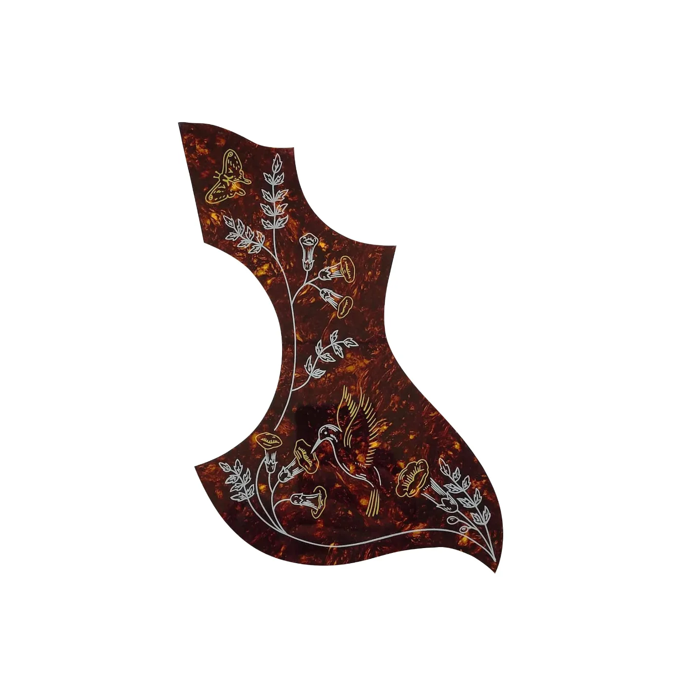 Tortoise Colibrì Pickguard Compatibile Chitarra Acustica Gibson/W, Accessori Per Chitarra Posteriore Adesivi