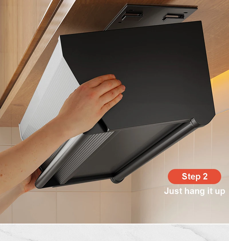 Description Picture 5 of itemKitchen Pull-down Folding Condiment Storage Shelf Space Aluminum Wall Hanging Condiment Rack Under The Cabinet Large-capacity