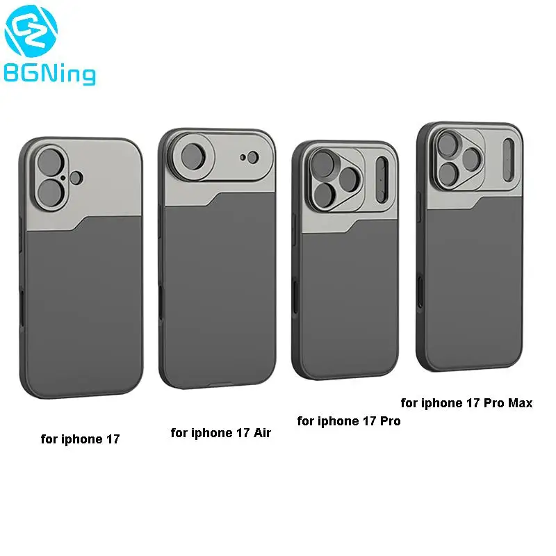 17mm Thread Lens Phone Frame Mobile Phone Case Protective Cover iPhone 17 Pro Max / 17 Pro / 17 / Air