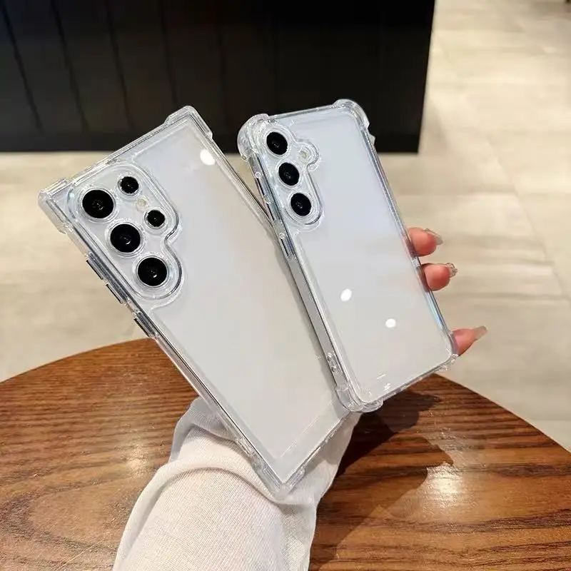 Sleek Transparent Protective Phone Case - Crystal Clear Back Cover