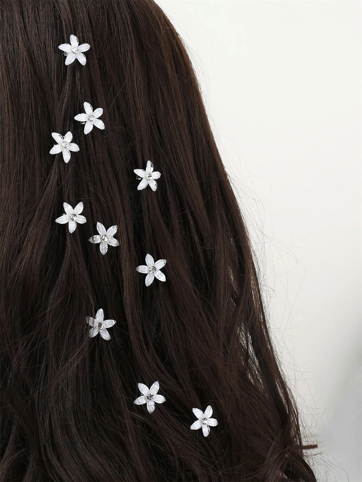 10pcs Hair Clip Braided Small Flower Hair Buttons Hairpin For Everyday Styling Suitable For Travel Mini Hair Claw Accessories Image 2