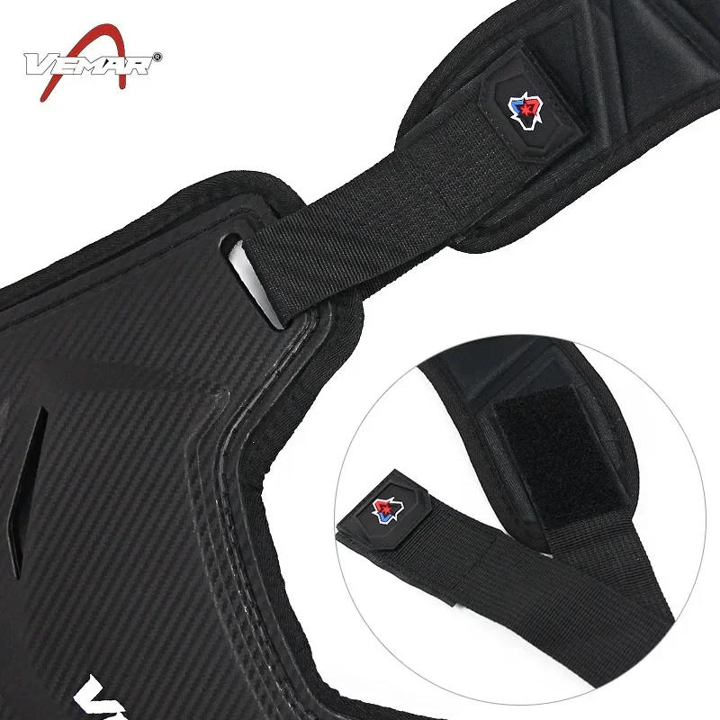 Motorcycle Chest Protector Back Protector Vest Men Riding Protection Breathable VEMAR Hemp Rope Textured