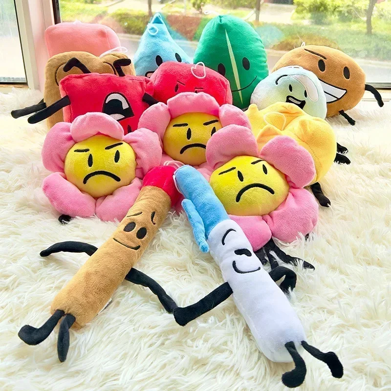 Peluches Algebraliens Battle For Dream Island - Four, X, Two Etc. - Taille 16-23cm - Cadeau Fan BFDI