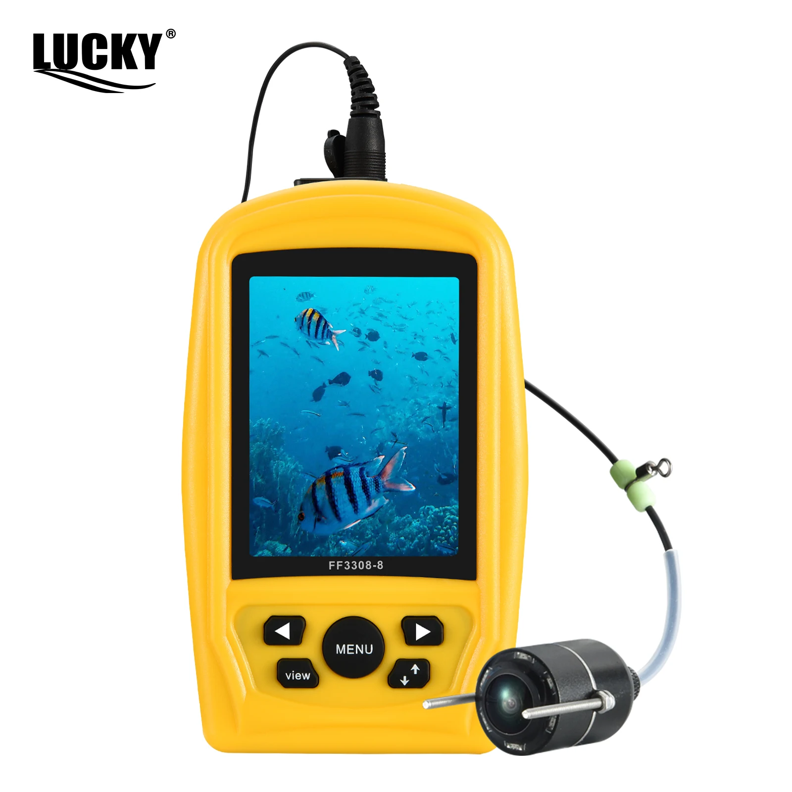 Caméra sous-marine Lucky vision nocturne pour pêche - Écran LCD 4.3" pour observation poissons en direct