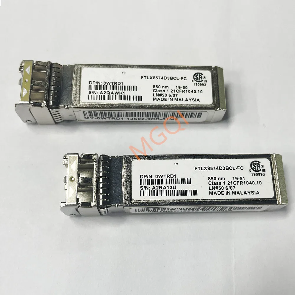 

Del-I sfp transceiver 10G/FTLX8574D3BCL-FC/0WTRD1/sfp 850nm 300m sr 10G/10GB Transceiver/Multimode Dual Fiber Transceiver Module