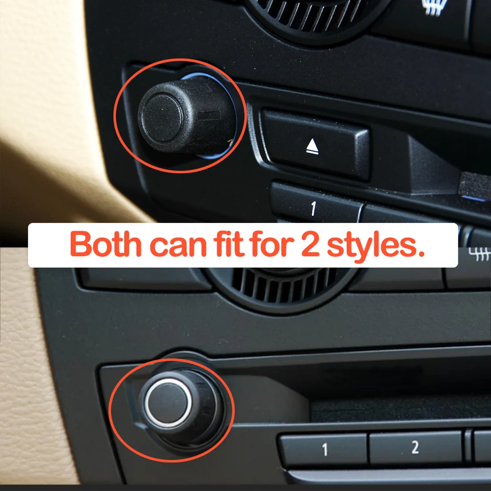 Bouton Volume Rotatif Pour Autoradio BMW X1 E84, Z4 E89, Série 1/3 - Référence 65129119442