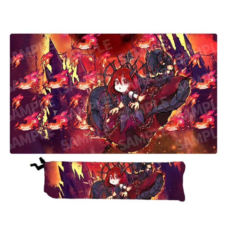 

600X350X2Mm Yu-Gi-Oh! Promethean Princess Bestower of Flames Card Battle Table Mat Board Game Battle Mat Anime Gift Toys