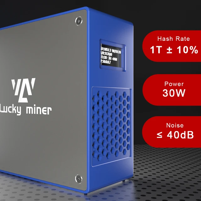 Lucky miner LV07 BTC Miner 1TH/S SHA256 BM1366 25W bitcoin mining silent miner machine lottery miner crypto miner asic mining 2