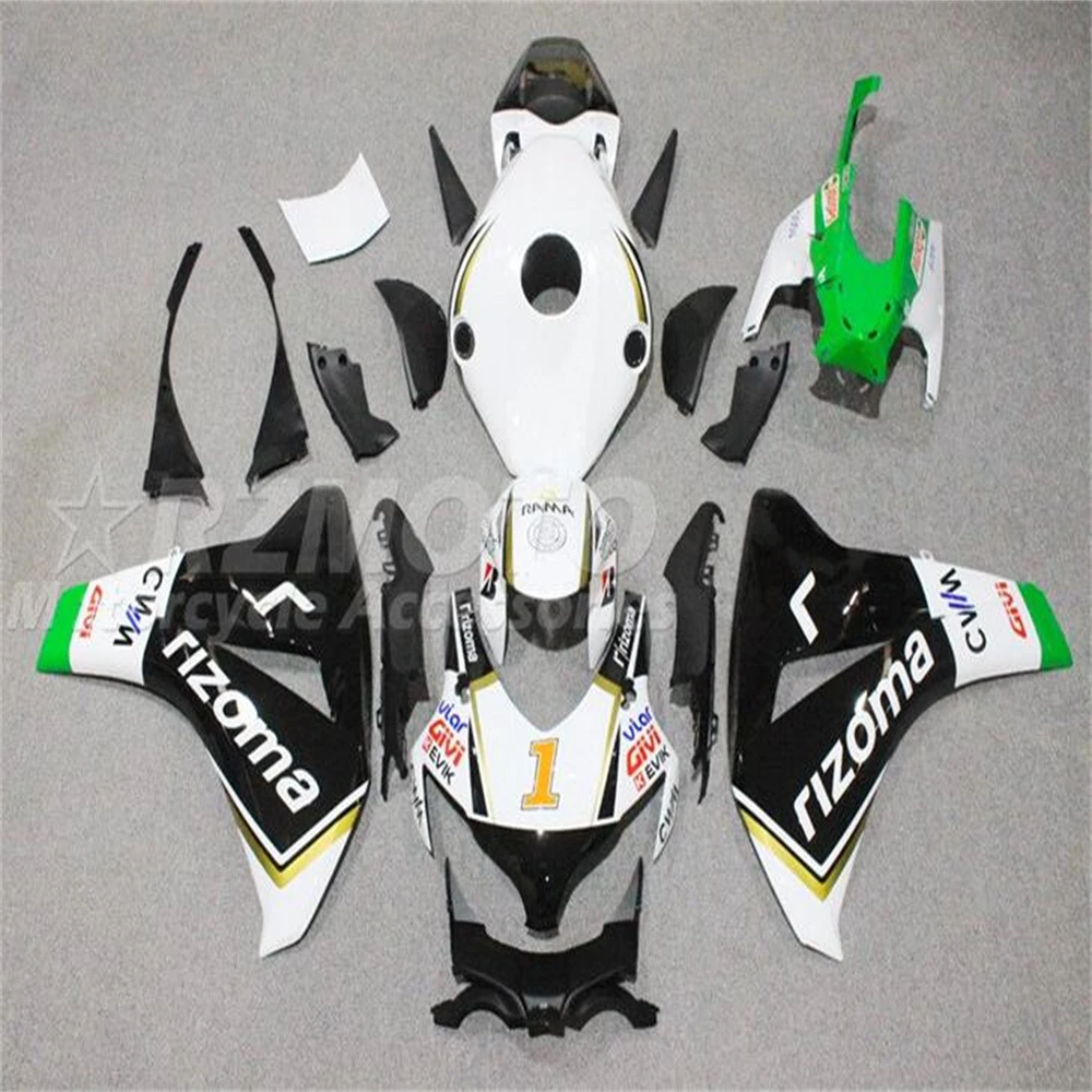 

Комплект обтекателей из АБС-пластика для мотоцикла, 4 подарка, подходит для HONDA CBR1000RR 2008, 2009, 2010, 2011, 08, 09, 10, 11, комплект кузова черного и белого цвета