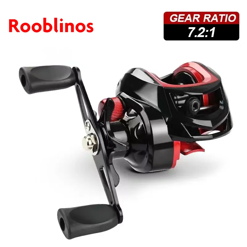 Rooblinos BR Baitcasting Reel Saltwater Freshwater Fishing Reels Max Drag 8KG Light Surf Cast Reel Baitcaster Reels