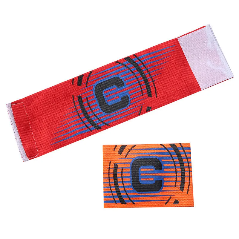 Adjustable Soccer Team Captain C Armband Tournament Tricolor Student Captain Low-Stretch Yarn Band Football Fan Supplies Armband
