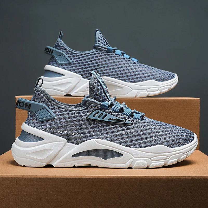 

2022 Sneakers Men Sports Shoes Air Mesh Running Shoes Male Cushioning Jogging Walking Sneakers Man Gym Tennis Shoes Summer Run