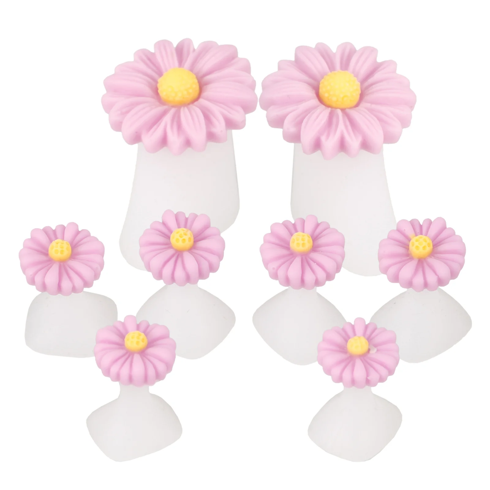 Finger Splitter Toe Organ of Foot Nail Gel Silicone Spacers Daisy Flower Separators