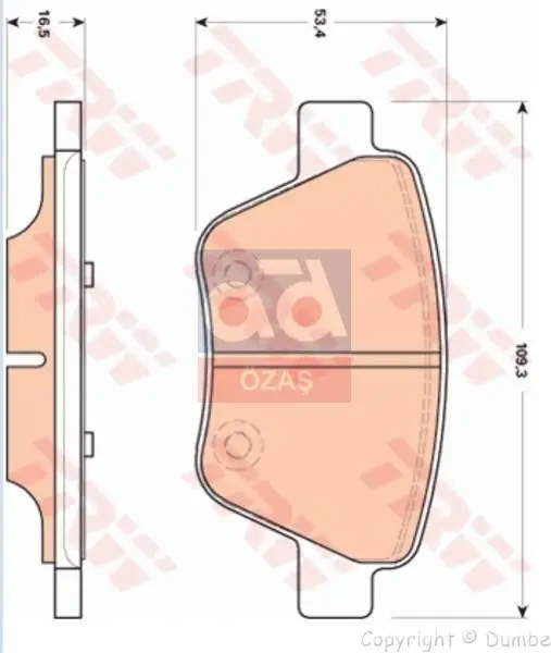 

Store code: GDB1841 for brake pad rear 10 CADDY-GLF.IV-JTT-TOURAN