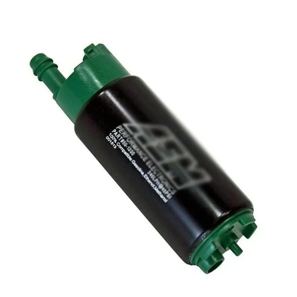 HIGH FLOW IN-TANK FUEL PUMP E85/ COMPATIBLE 340LPH (OFFSET INLET) 50-1200 With for AEM Sticker