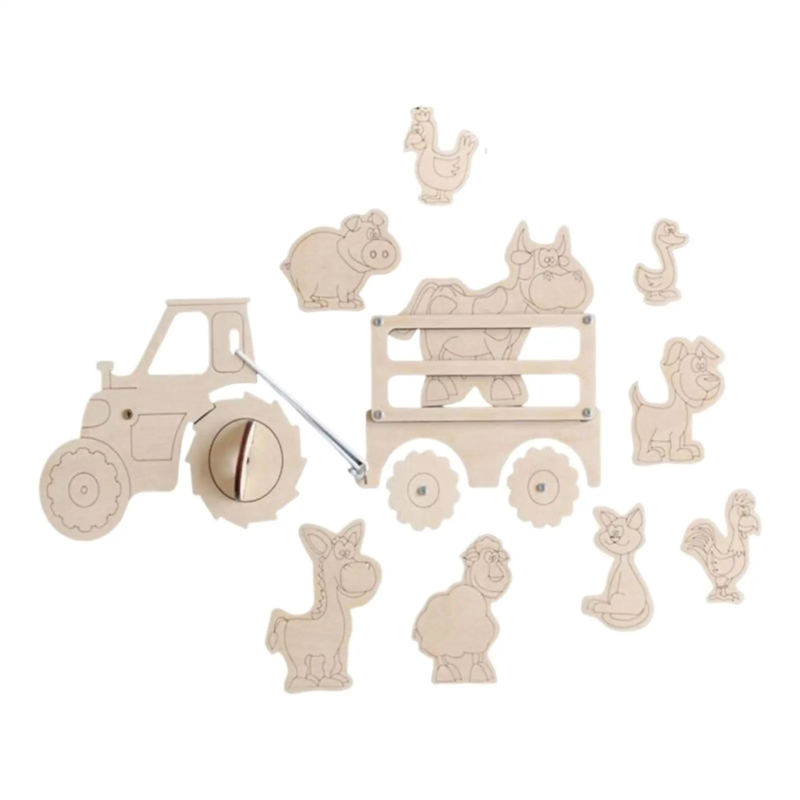 

Wooden Activity Parts Busy Board Parts for Girls Boys Birthday Gifts