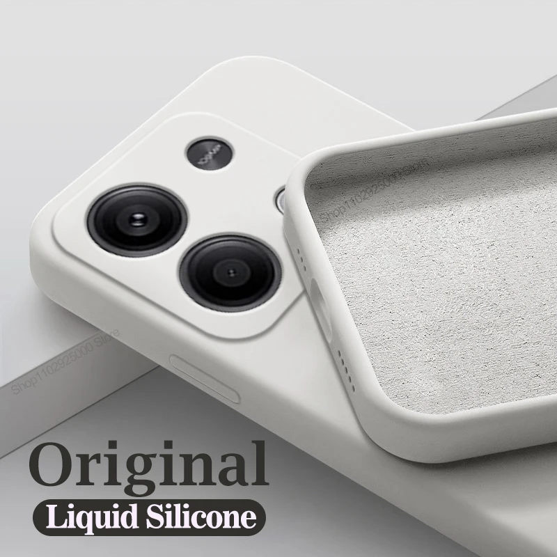 Luxury Liquid Silicone Shockproof Soft Back Cover
