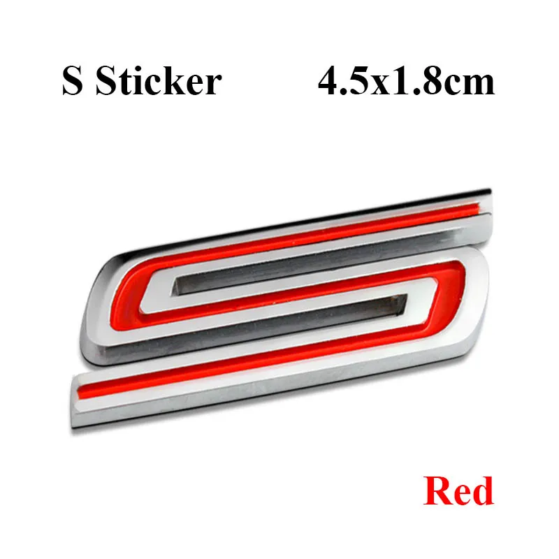 car window stickers 3D Metal Car Rear Trunk Emblem Badge Front Grill RS ST S Logo Sticker For Ford Focus Fiesta Accessories car window stickers