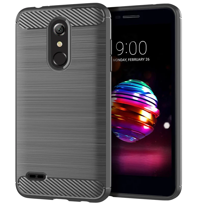 매트 실리콘 케이스 LG K10 알파 2018 k10 K10 + 2018 충격 방지 탄소 섬유 케이스, lg k11 LG k11 플러스 소프트 백 커버