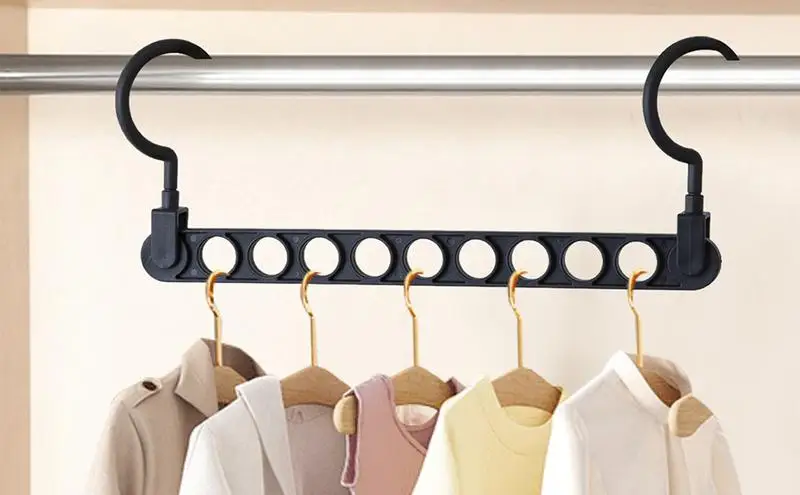 

Closet Organizer Space-Saving Clothes Hanging Tool Coat Hanger Wardrobe Rack Folding Closet Storage Holder Household Accessories