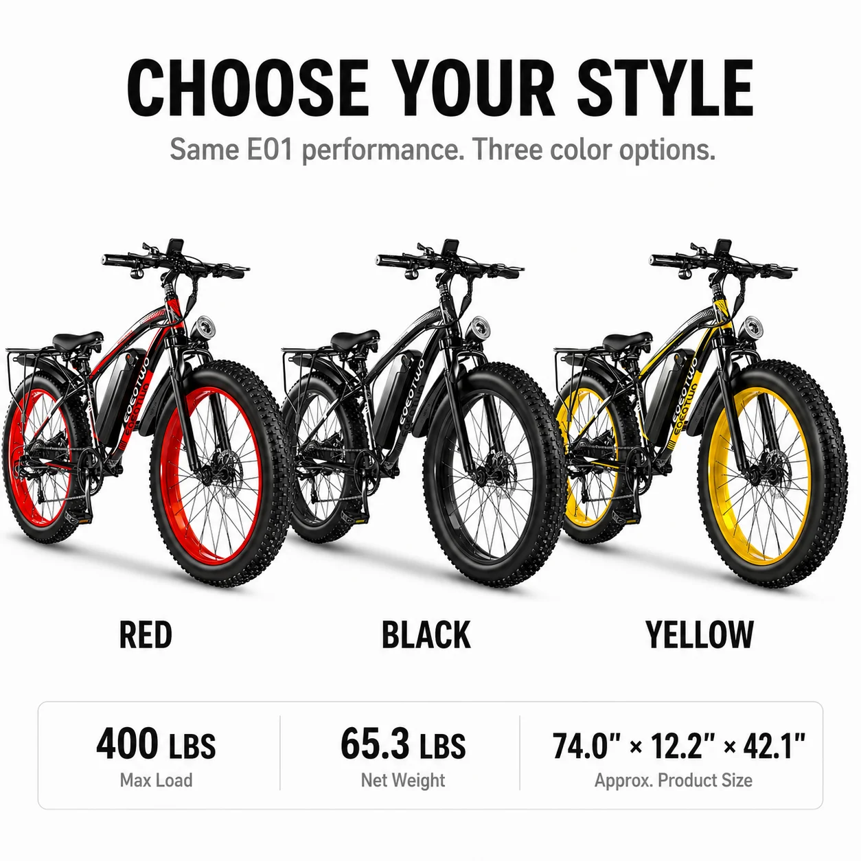 1000W Fat Tire Electric Bike 7