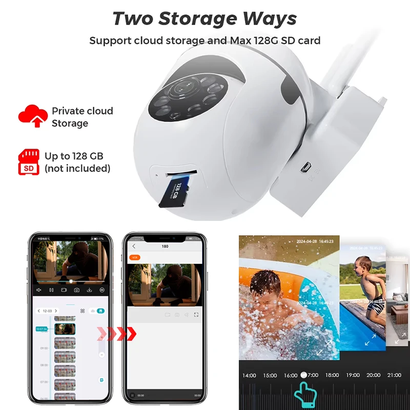 4MP 2K Mini WiFi PTZ Surveillance Camera | Human Detection, 5X Zoom, IP Camera, Home Security, Two-Way Audio, ICSEE App 5