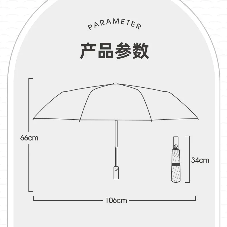 16K 16 Ribs 32 Bones Strong Windproof Automatic Sun Rain Folding Umbrella Vinyl Cover UV Protector Black Sunscreen for Women Men folding umbrella automatic umbrella sun umbrella