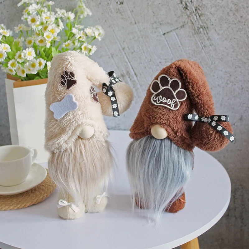 

Собака гномы лапы куклы гномы весенние набивные гномы шведский томте щенок многоярусный поднос украшение ручной работы домашний декор