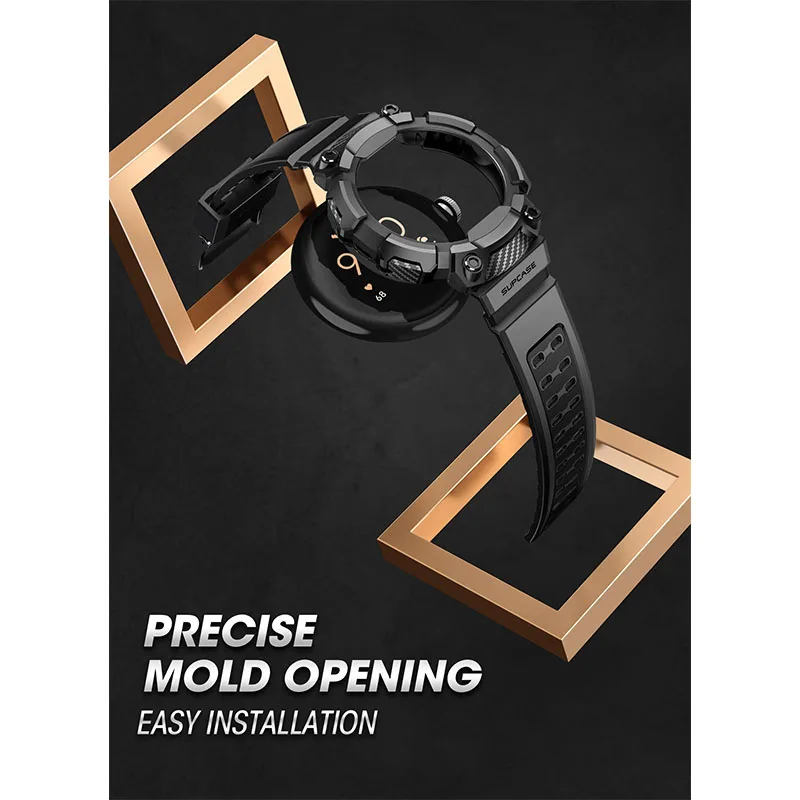 SUPCASE For Google Pixel Watch (2022)/ Pixel Watch 2 (2023) Case 41mm UB Pro Rugged Protective Watch CaseStrap Band