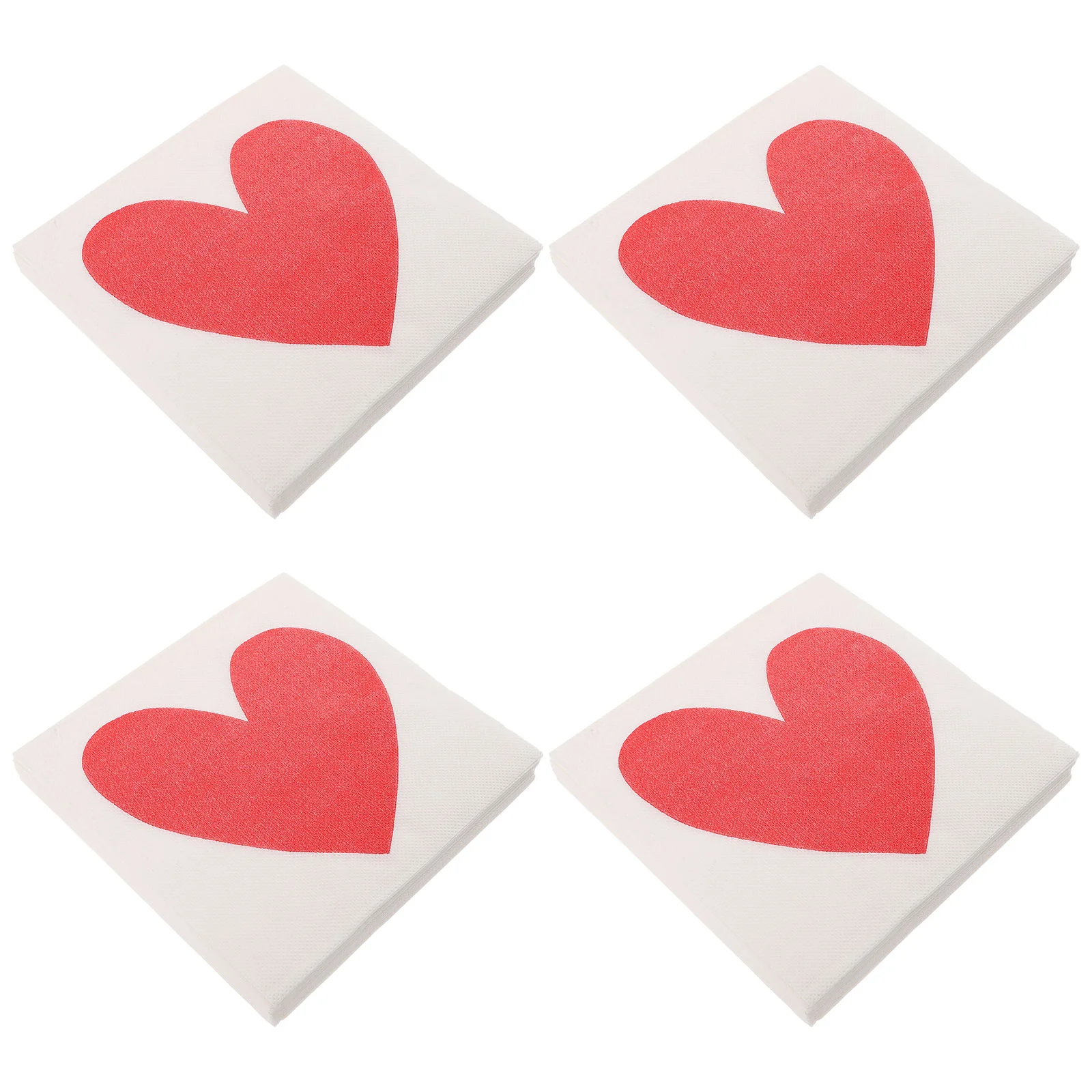 40 Pcs Wedding Dinner Napkins Disposable Party Paper Towels Heart Pattern Elegant Design Absorbent Quality Essential Event