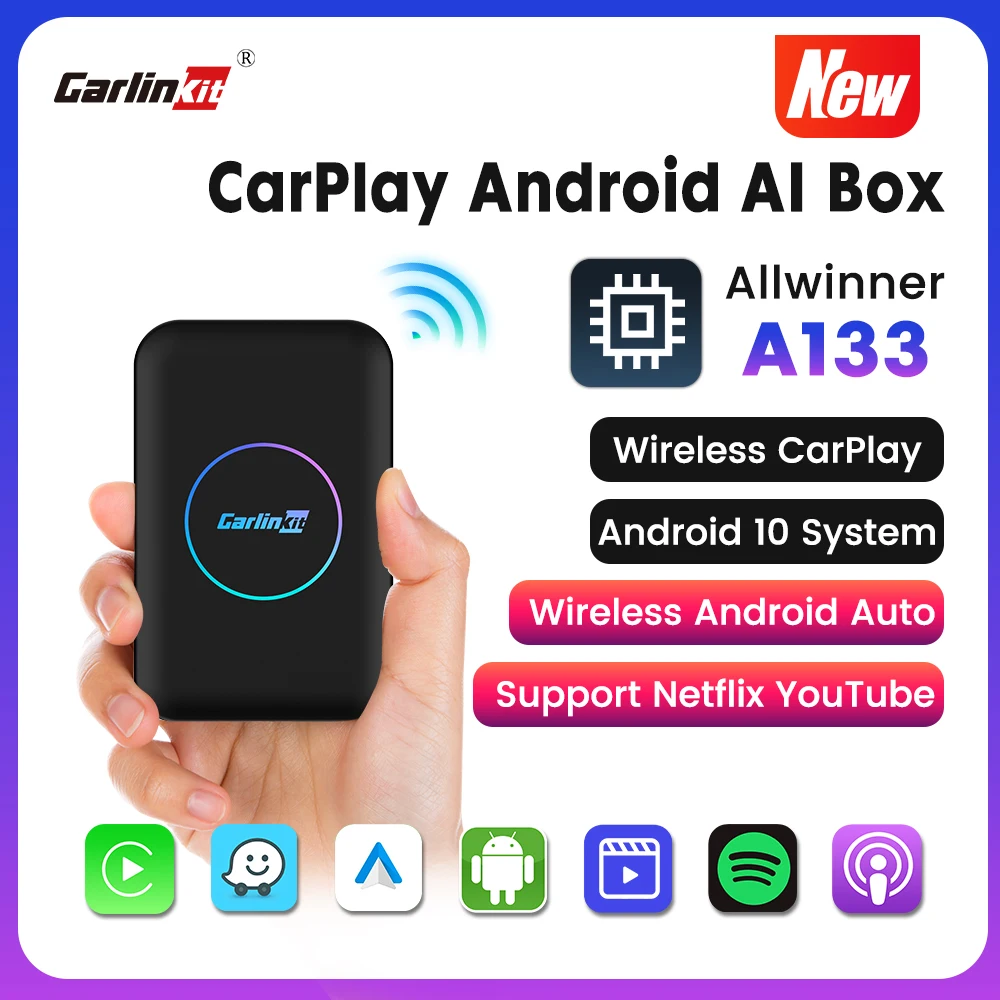 Carlinkit 안드로이드 자동 무선 어댑터, LED 스마트 TV 박스, 자동차 플레이어, 도요타, 마쓰다, 푸조, 아우디, 메르세데스용, 32GB, 신제품 Best5 Carlinkit 안드로이드 자동 무선 어댑터, LED 스마트 TV 박스, 자동차 플레이어, 도요타, 마쓰다, 푸조, 아우디, 메르세데스용, 32GB, 신제품 Best5