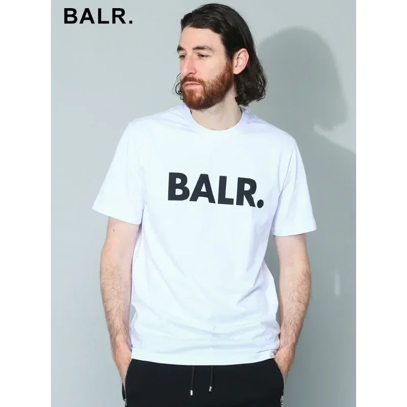 Brand Letter Printed Round Neck Summer Short Sleeve Cotton Loose Breathable T-shirt Unisex Casual Style Couples cotton short sleeved shirt mens training tshirt