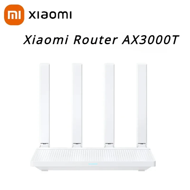 Original Xiaomi AX3000T Router 2.4GHz 5GHz 1.3GHz CPU 2X2 160MHz WAN LAN LED NFC Connection for Home Office Games Mi