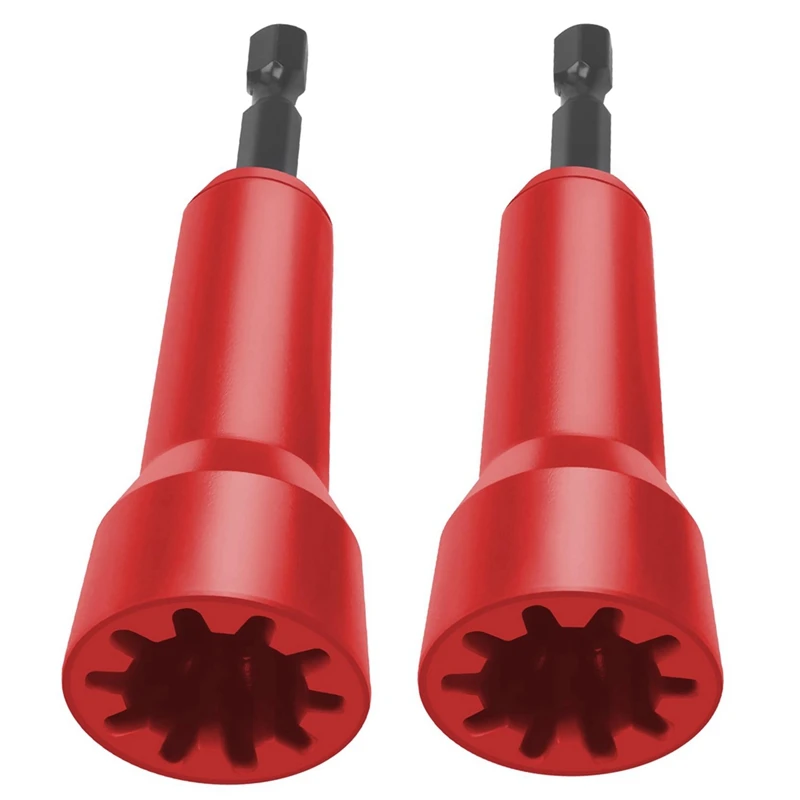 

2PCS Wire Nuts Driver, Spin Twist Wire Connector Socket Wire Twisting Spinner Wire Nuts Tool Wire Twisting Tool Set