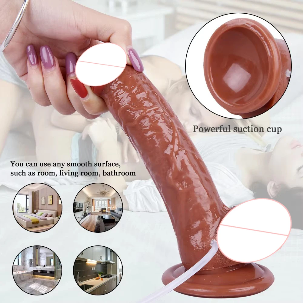Squirting Realistic Dildo sex toys For Women Beginners G-Spot Anal Prostate Ejaculating Penis Strong Suction Cup Soft Dildo sex toys