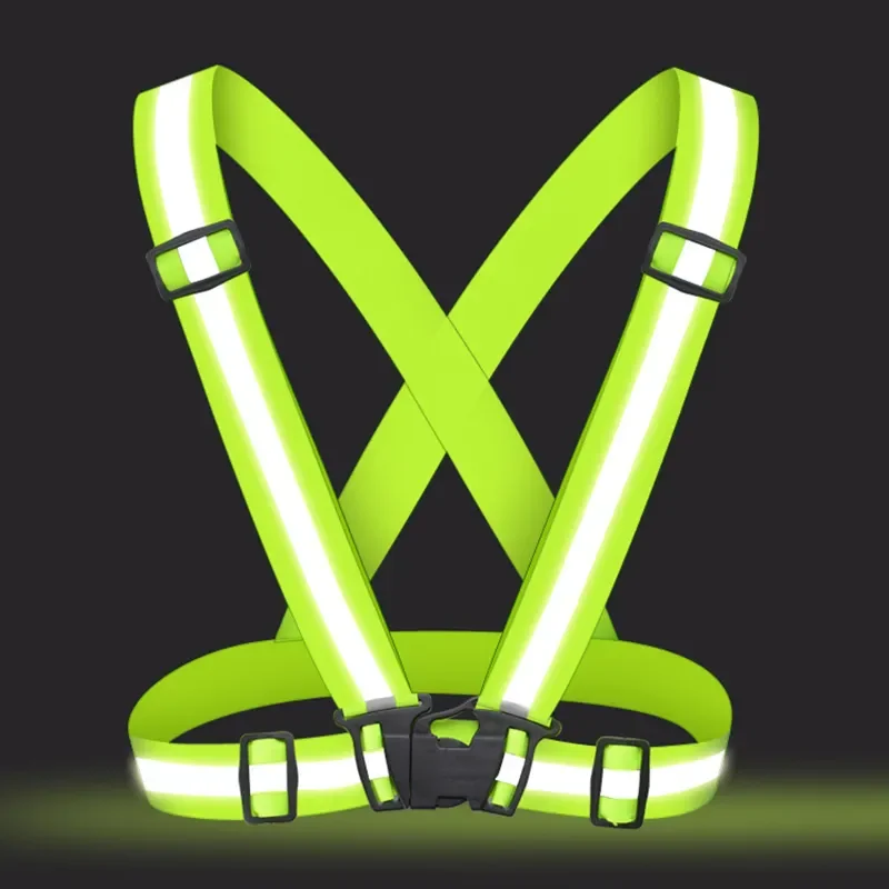 Cycling Highlight Reflective Straps Night Work Security Running Reflective Straps High Visibility Adjustable Vest reflective safety vest reflective belt