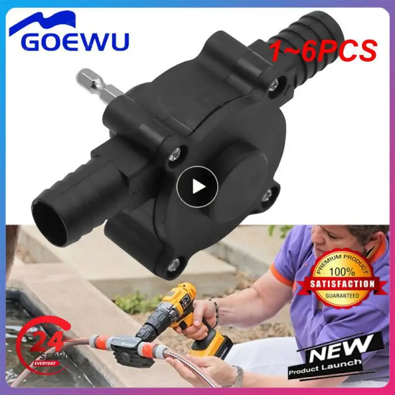 

1~6PCS Car portable water pump electric drill pump self-priming delivery pump oil portable round handle heavy-duty self-priming