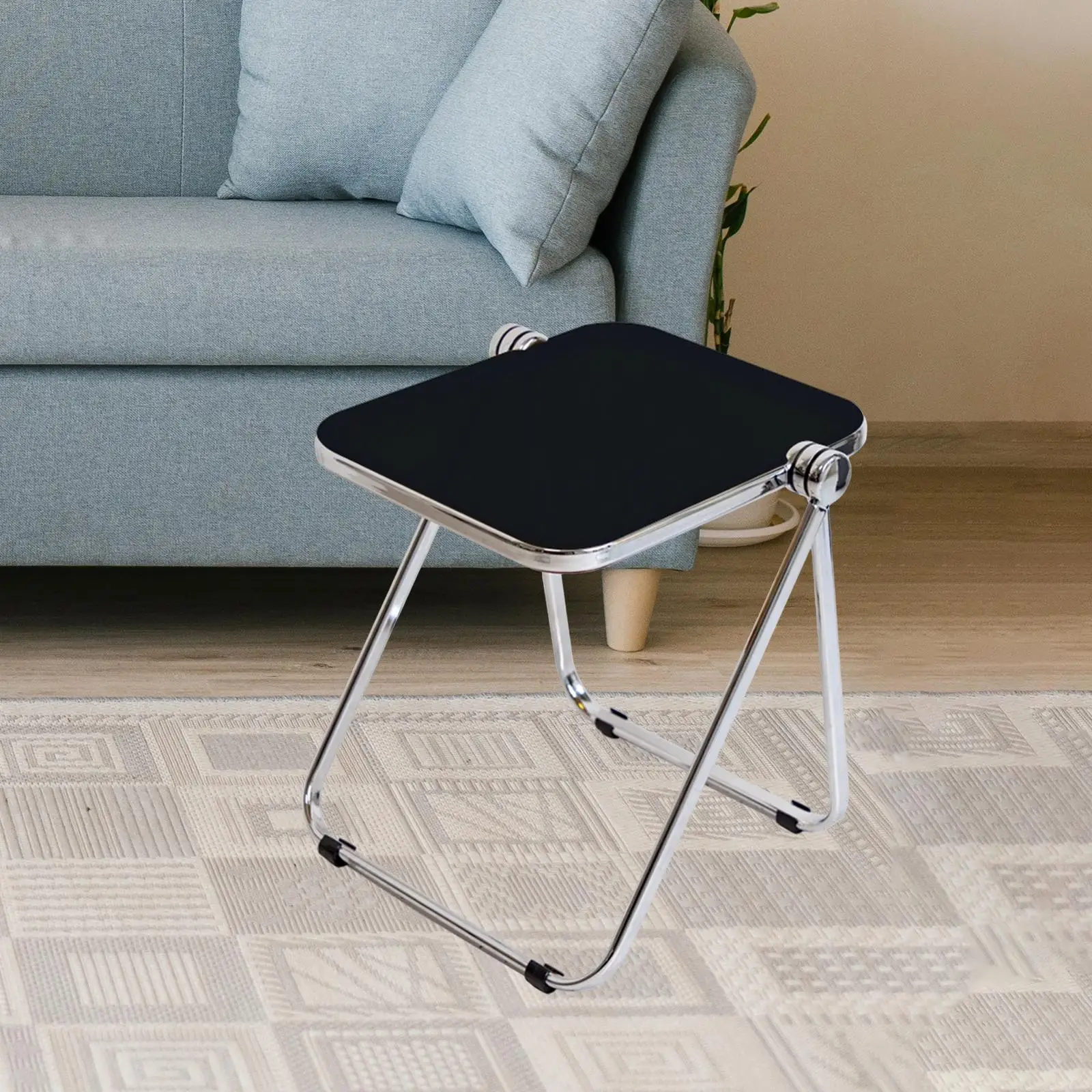 Folding Tray Table Sturdy Multipurpose Non Slip Save Space Acrylic Dinner Tray Table for Dorm Apartment Office Bedroom Home