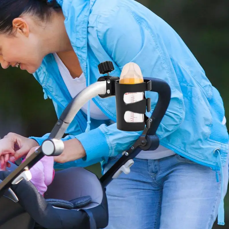 Stroller Cup Holder Phone Support Milk Bottle Drink Cup Holder Wheelchair for Universal Pram Baby Stroller Accessori