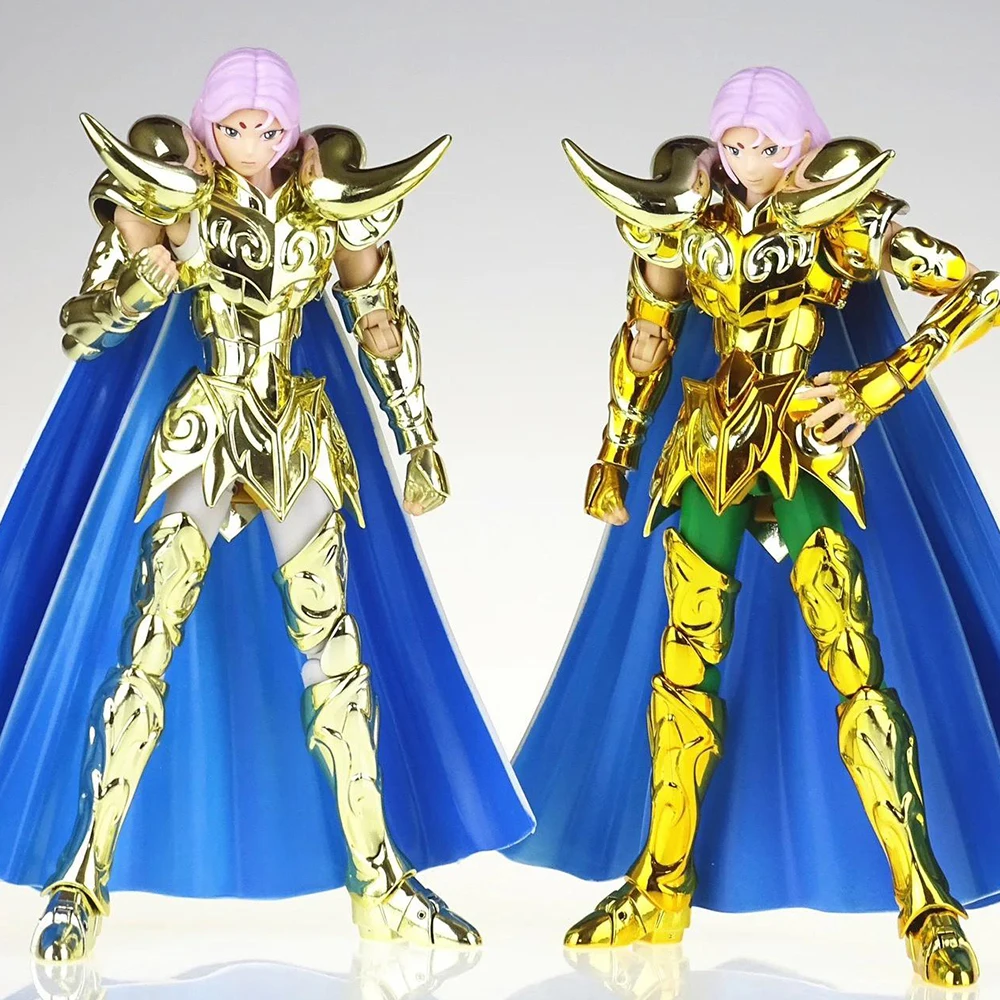 

In Stock CS Model Saint Seiya Myth Cloth EX Aries Mu Metal Corner with Shion head Knights of the Zodiac Anime Action Figure Toys