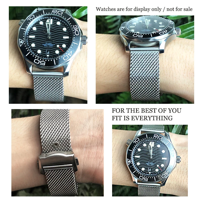 19mm 20mm 316L Stainless Steel Watchband for Omega 007