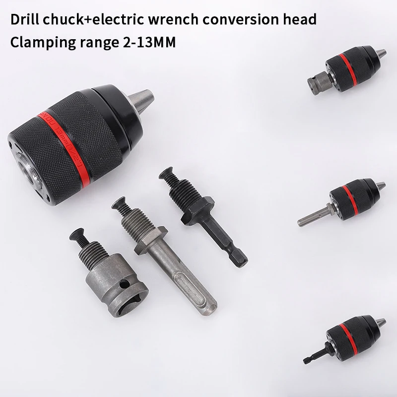 1pc Drill Converter Chuck Socket Multi-functional Hex Impact Driver Wrench Drill Bit Electric Screwdriver Extension Rod